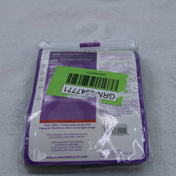 Fashion Pet Extreme Weather Boots Snow Ice Winter Dog Black Red Medium - Picture 2 of 3